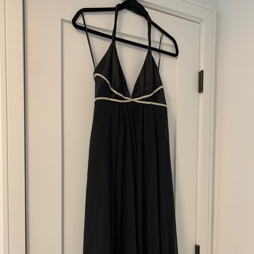 A•B•S bejeweled halter dress (8)